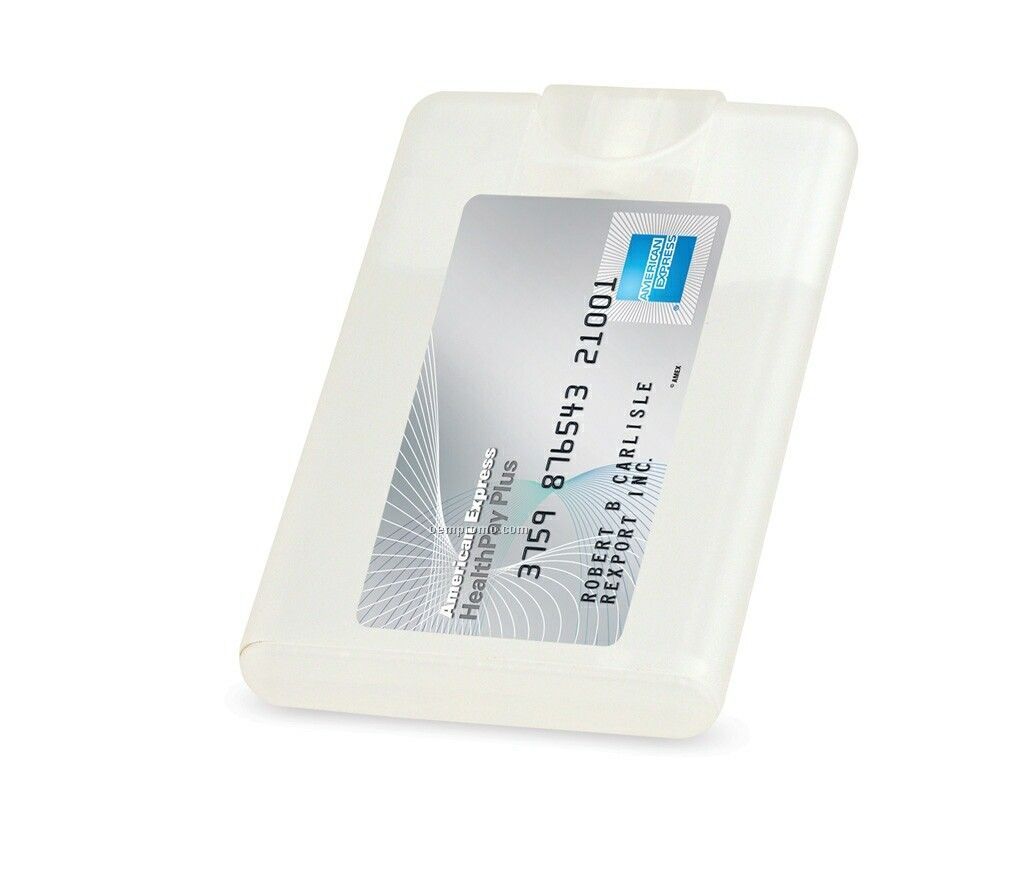 0.67 Oz. Antibacterial Sanitizer Credit Card Sprayer (Aloe Fresh Scent)