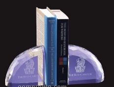 Optical Crystal Faceted Bookends