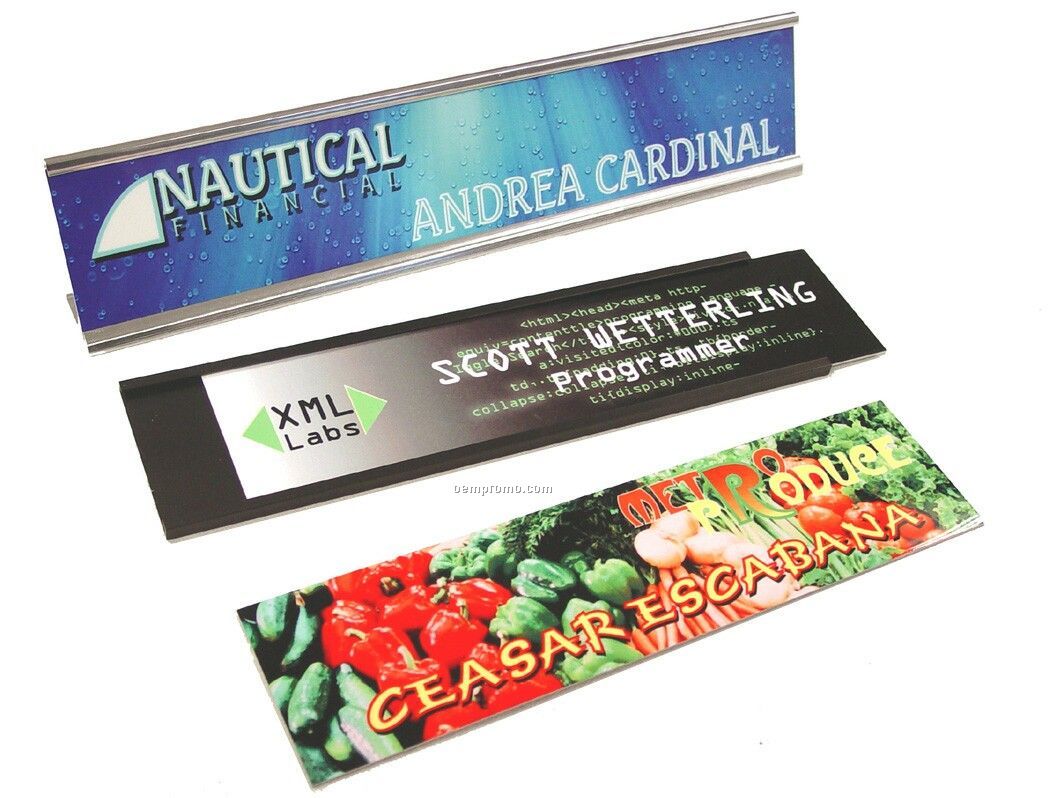 2"X8" Full Color Sign / Name Plate