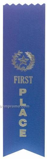 2"X8" Pinked Top First Place Ribbon