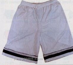 Dazzle Cloth W/ Contrasting Piping Youth Shorts W/ 7" Inseam (S-xl)