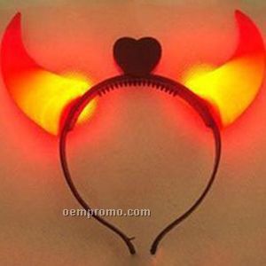 LED Flashing Oxhorn Head Band Light Up