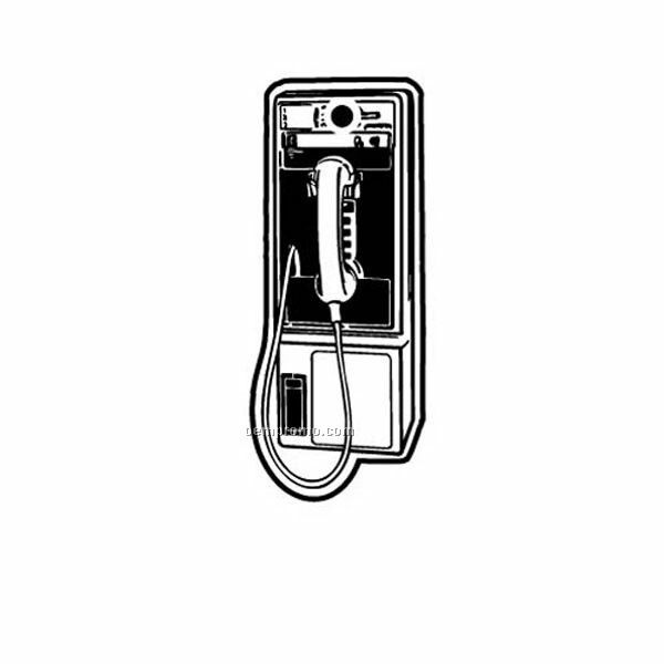 Stock Shape Collection Pay Phone Key Tag