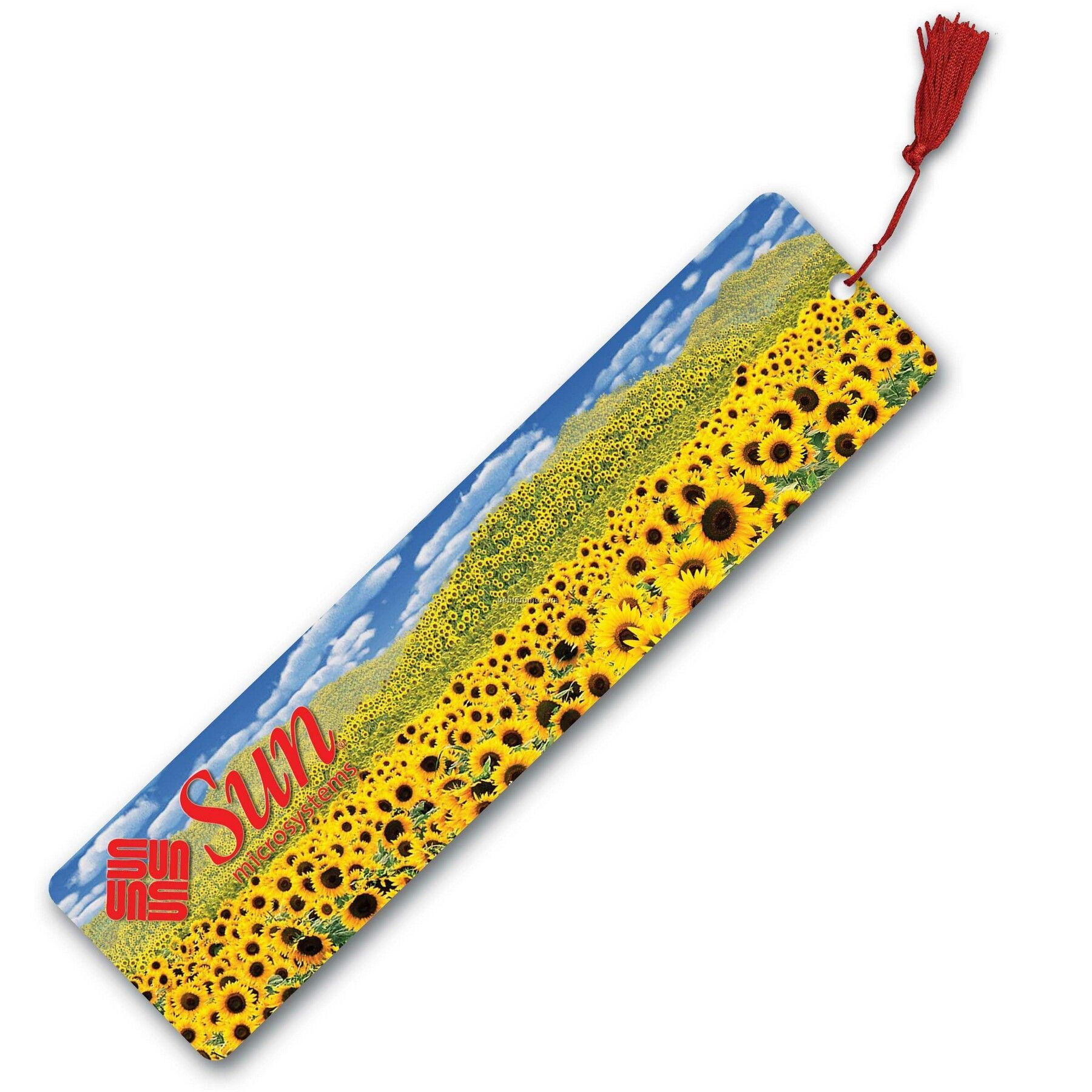Pet Bookmark W/ 3d Effect Images Of Sunflower Fields (Custom)
