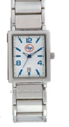 Pedre Women's Sapphire Metal Watch W/ Blue Hour Marker