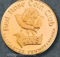 1-1/2" Custom Golden Brass/ Bronze Coins (8 Gauge)