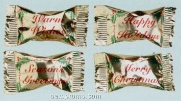 Asst. Gourmet Chocolate Mints Candy W/ Stock Wrapper(Season's Greetings)