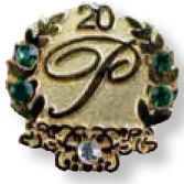 Sandblast Plated Lapel Pin With Hard Enamel Color Fill (1 1/8