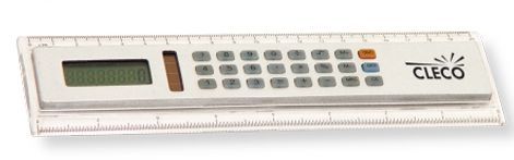 Silver Ruler W/Calculator (Printed)