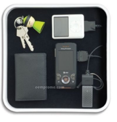 The Sanctuary Black Integrated Charging Station & Personal Item Holder