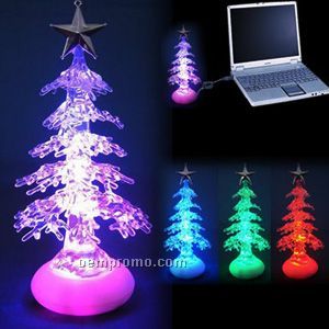 USB Crystal Christmas Tree Light