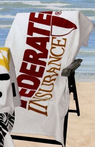 Velour Beach Towel - Hemmed 30