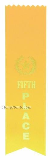 2"X8" Pinked Top Fifth Place Ribbon