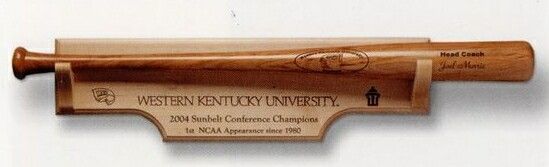 24"X7" Maple Bat Plaque