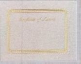 8 1/2"X11" Blank Award Certificate W/ Foil Embossed Border