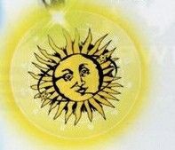 Frosted Glow Pendant (Yellow) Round