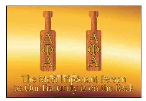 Alpha Phi Alpha Fraternity Paddle Rectangle Hand Mirror (2