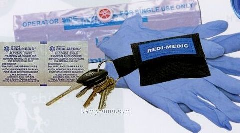 Cpr Redi Key Ring W/ Non-latex Gloves