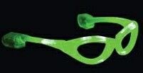 Green Flashing LED Sunglasses