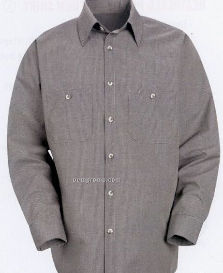 Microcheck Uniform Long Sleeve Shirt