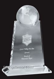 Optical Crystal Absolute Globe Award - Small
