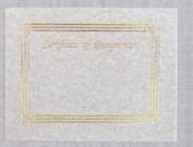 8 1/2"X11" Blank Recognition Certificate W/ Foil Embossed Border