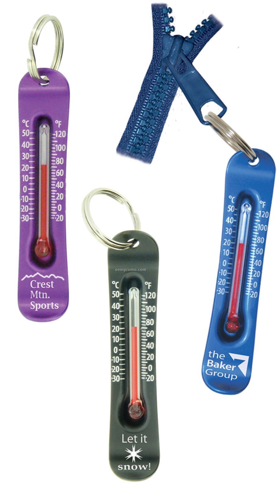 Brrr-ometer Keyring / Zipperpull Thermometer