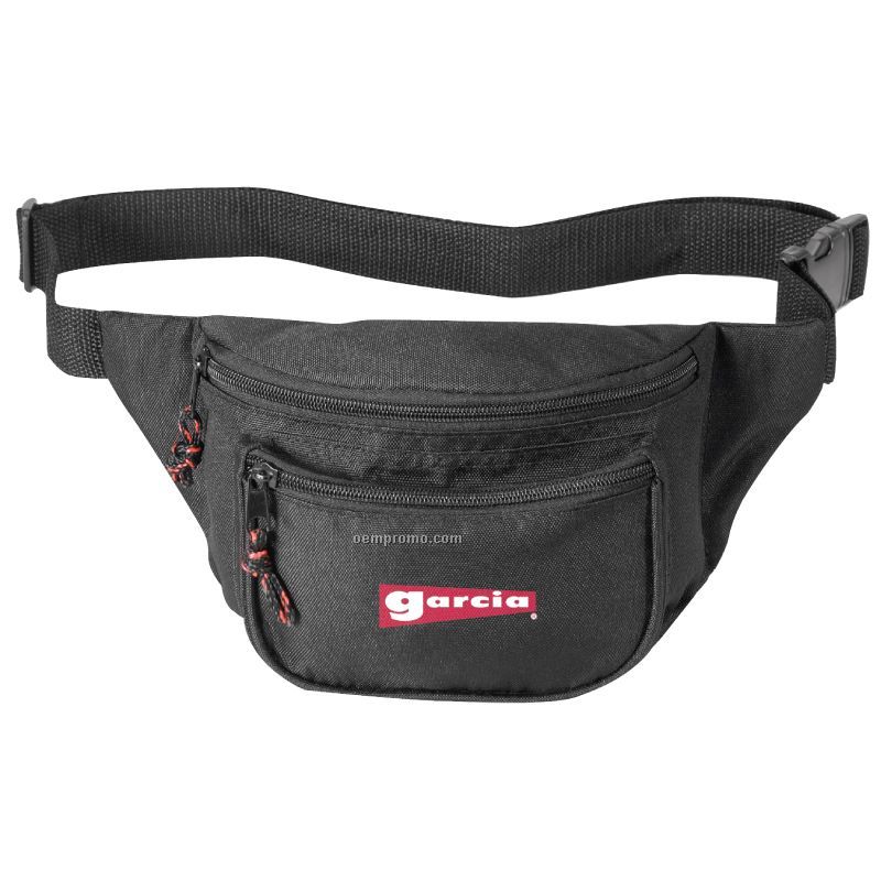 Eco-friendly Recycled Triple-zipper Fanny Pack 100% Post-consumer Recycled