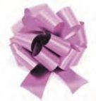 Lavender Poly Pull String Bow (8