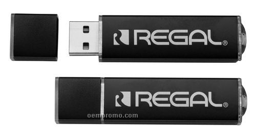 Temi Black USB Flash Drive (512 Mb)