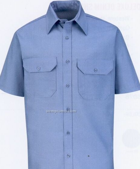 Solid Dress Uniform Long Sleeve Shirt