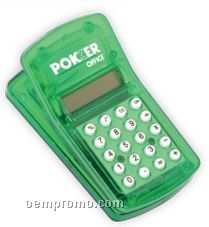 Translucent Green Magnetic Calculator W/Clip (Printed)