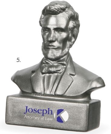 Abraham Lincoln Bust Stress Relievers