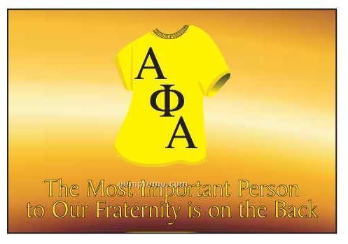 Alpha Phi Alpha Fraternity T-shirt Rectangle Hand Mirror (2"X3")