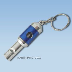 Aluminium Whistle And Light Keychain