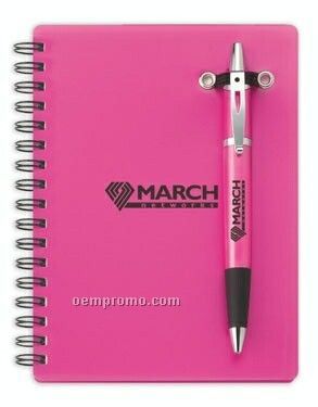 Cosmopolitan Candy Coated Pen & Spiral Bound Notebook Combo