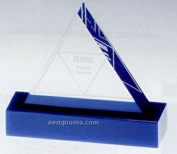 Triangle Lucite Classic Shape Embedment (3 1/2"X7/8")