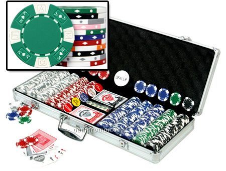 500 Ace-king ABS Composite 11.5 Gram Poker Chip Set With Cards