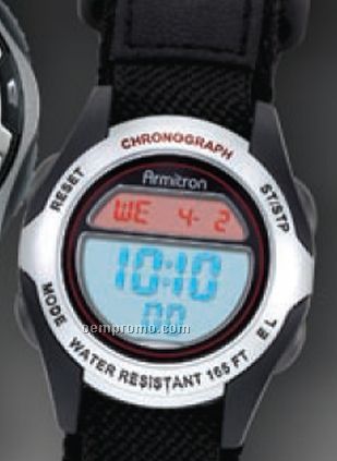 Armitron All Sport Alarm Calendar Watch With Red / Blue Dial