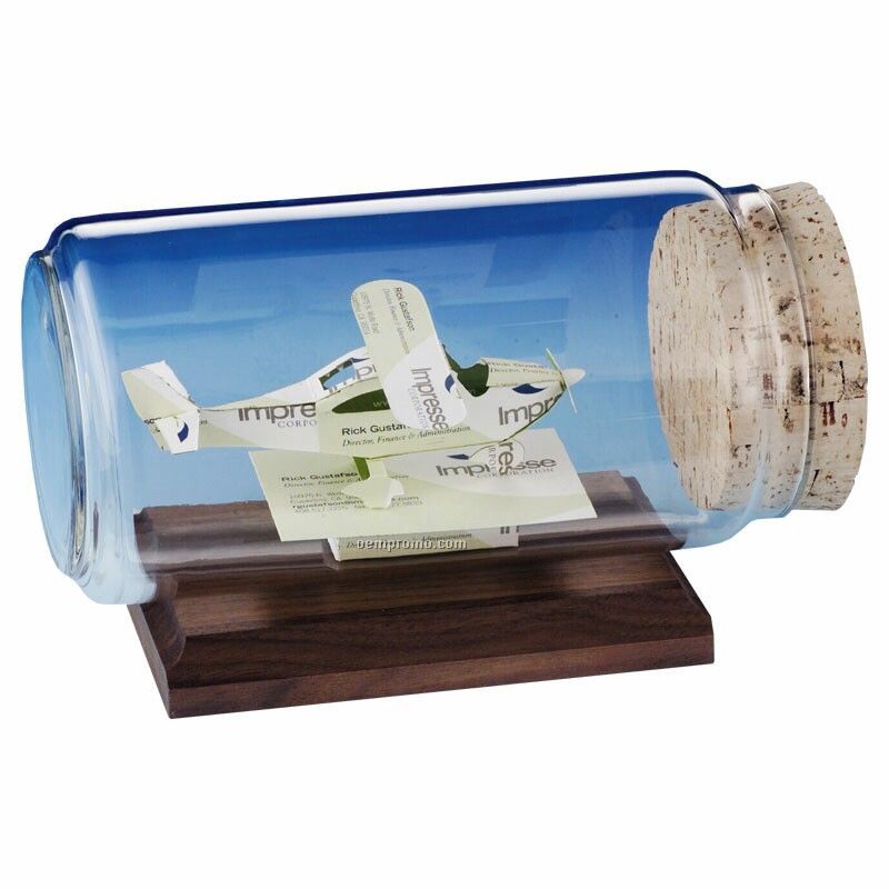 Cessna Business Card In A Bottle