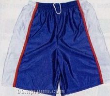 Dazzle Cloth W/ Piping Youth Athletic Shorts W/ 7" Inseam (S-xl)