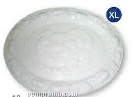 Oval Turkey Specialty Keeper Platter (White)