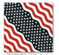 Stars And Stripes Stock Design Poly/ Cotton Bandanna (Screen Printed)