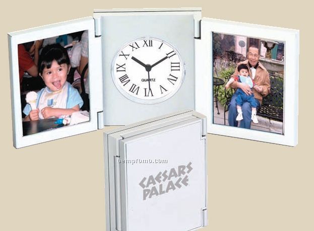 Tri-fold Desk Picture Alarm Clock