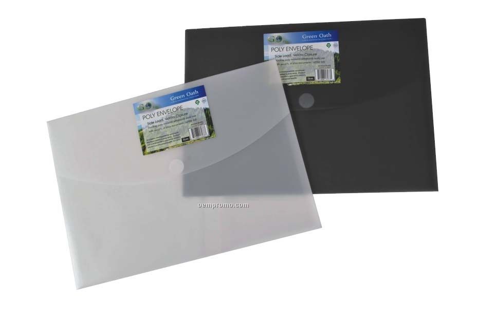 Graphite Gray Poly Envelope With Velcro Side