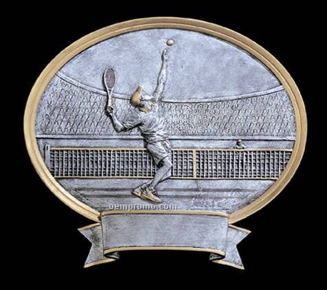 Tennis, Male Oval Sport Legend Plates - 6