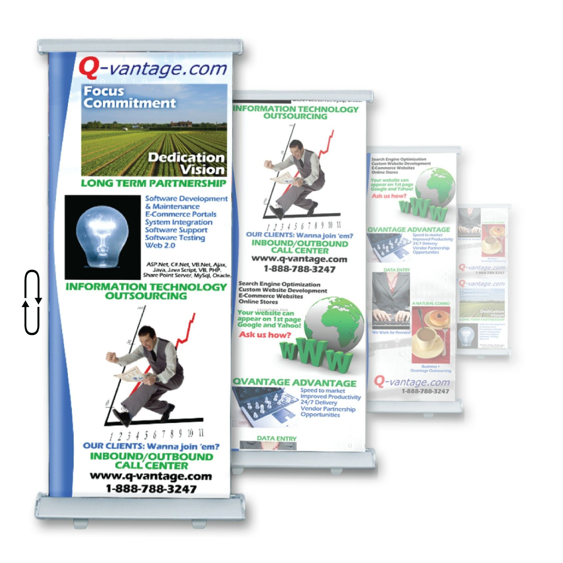 Trade Show Rotating Banner (7'tall)