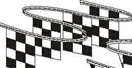 105' Race Track Rectangle Black & White Checkered Pennant String (60 Panel)