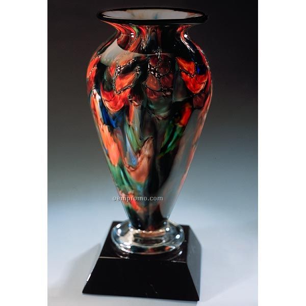 Autumn Splash Athena Vase (6"X12")