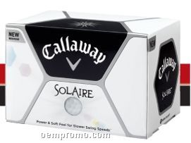 Callaway Solaire Women's Golf Ball With Soft Core / Recreational - 12 Pack